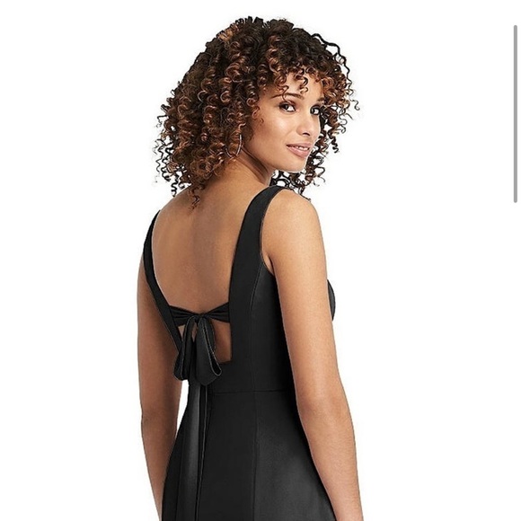 Social Bridesmaids Sleeveless Tie Back NWT Chiffon Trumpet Gown size 12 - Picture 7 of 16